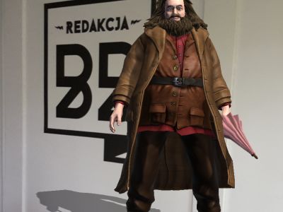 Hagrid, a w tle logo redakcjiBB