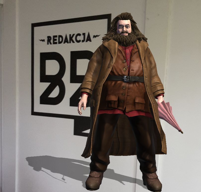 Hagrid, a w tle logo redakcjiBB